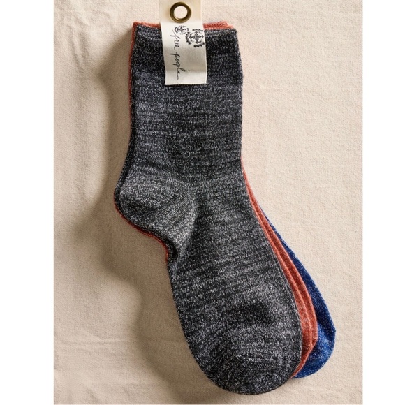 NWT Free People Lurex Assorted Socks 6-Pack - Picture 3 of 10